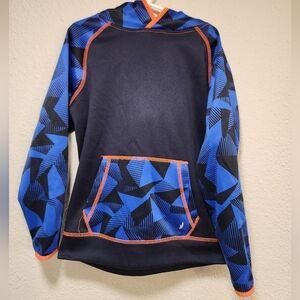 Exertek Kids Blue Geometric Hoodie